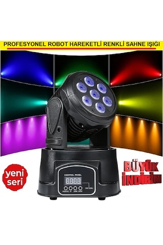 Profesyonel Robot Hareketli Renkli Sahne Işığı