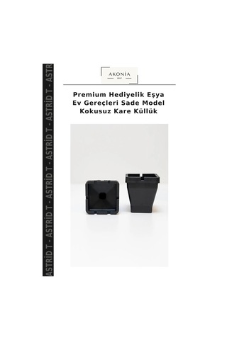 Premium Hediyelik Eşya Ev Gereçleri Sade Model Kokusuz Kare Küllük