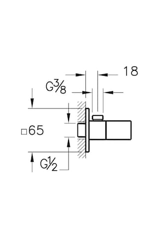Root Square A4523323 Ankastre El Duşu Çıkışı, Altın Altın