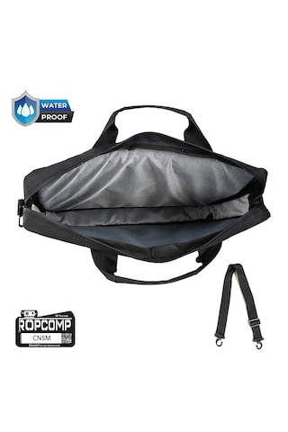 Ropcomp 15.6" Laptop Bilgisayar Çantası Suya Dayanıklı Siyah Siyah