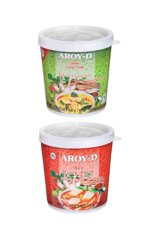 Aroy D Kırmızı Ve Yeşil Köri Ezmesi 2'li Set 2 x 400 G