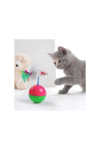 River World Kedi Oyun Topu Tüylü Fareli Hacı Yatmaz Eğitici