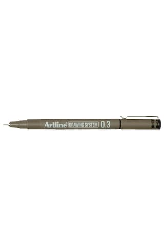 Artline Drawing System 0.3 Çizim Kalemi, 0.3 Mm, Siyah