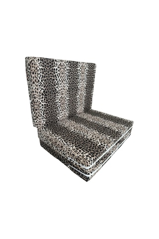 Katlanır Yer Yatağı Ve Tek Kişilik Sünger Katlanır Minder Yatak 90x190x10 Cm-leopar