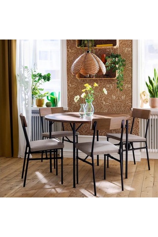 Ikea Çam Şık Yemek Masası - Yuvarlak Mutfak Masası