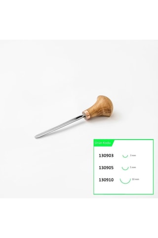 Stryı 130903 Avuç İçi Derin Oluklu Ahşap Oyma Iskarpelası 3 Mm