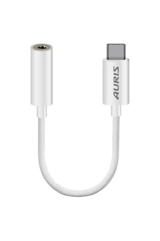 Type-c To 3.5mm Audio Aux Jack Çevirici Adaptör Beyaz