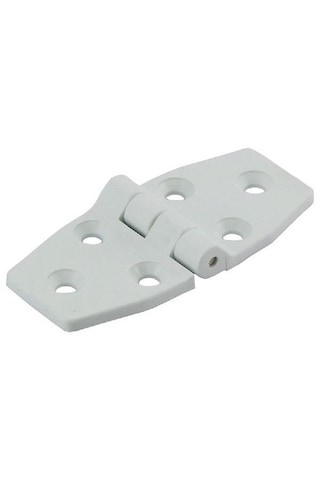 Saray 10'lu Plastik Menteşe. Uzun-uzun Model. Beyaz. 37x78mm