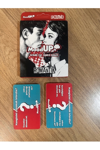Moodup Romantik Kart Oyunu 40 Adet Çiftler İçin Soru Ve Konu Açıcı Kartlar