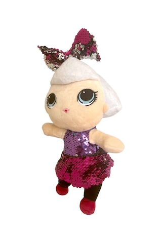 Lol Pelüş Bebek Sevimli Lol Peluş Oyuncak 30cm Mor - Pembe