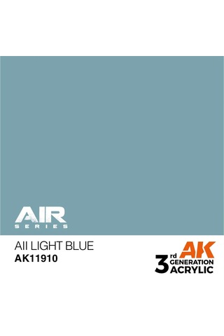 Ak Interactive 11910, 17 Ml. 3gen Aıı Light Blue Aircraft Maket Boyası Standart
