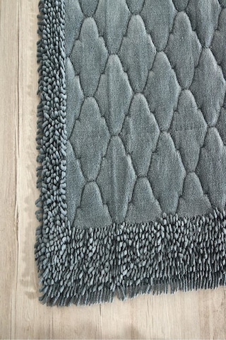 Cotton Special 2'li Pamuklu Klozet Takımı Gri Banyo Paspas Seti Klozet Takımı Renkli