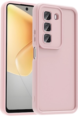 Nourthkiingdom İnfinix Hot 50 4g Kılıf Kamera Korumalı Nrtk Ananas Kapak - Pembe Pembe