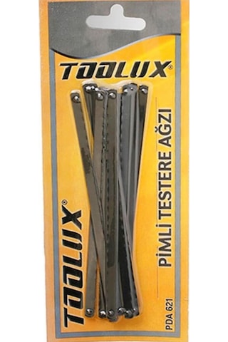 Toolux Pimli Testere Ağzı 12li Paket Siyah Toolux Pimli Testere Ağzı 12li Paket Siyah