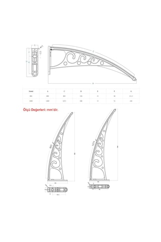 Yapısan Plastik Ayak 6Mm Levhalı Pratik Sundurma 100X100 Cm Gri