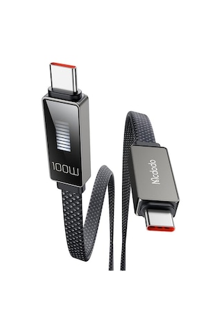 Mcdodo CA-4470 100 W 1.2 M Hızlı Şarj Data Aktarım Kablosu Siyah