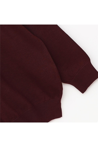 Dio Rise Erkek Uzun Kol İnce Polo Yaka Sweatshirt - B180856 - Koyu Bordo Koyu Bordo