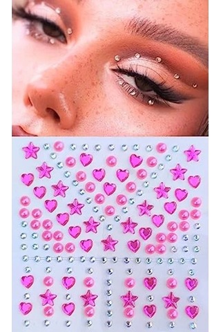 Yapışkanlı Taş Sticker, Işıltılı Model Açık Ahşap