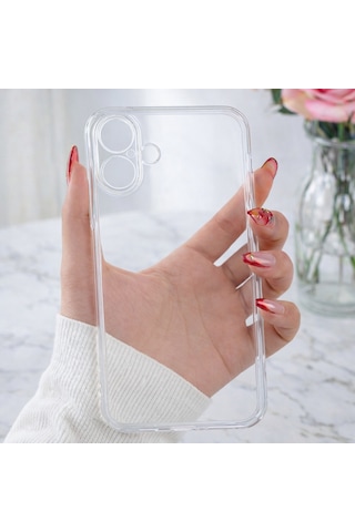 Apple iPhone 17 Uyumlu Kılıf Şeffaf Kamera Korumalı 3d