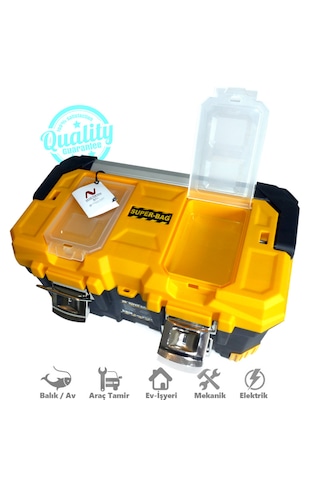 Alüminyum Saplı Metal Alet Takım Çantası 20 İnç Super Bag Asr4016