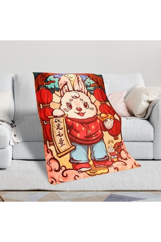 Homyl 31 "x 43" Yumuşak Atma Battaniye Flanel Oturma Stil-a Stil A Çok Renkli