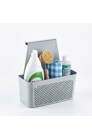 Orret Home Dolap İçi Asılabilir Plastik Organizer Deterjan Sünger Düzenleyici Askı Mutfak Banyo Dolap İçi Düzen Diğer