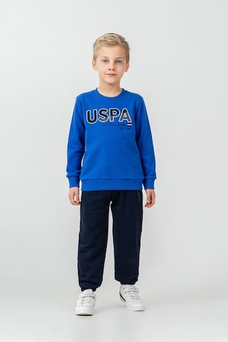 U.S. Polo Assn. Erkek Çocuk Nakışlı Mavi Uzun Kol Eşofman Takımı Us2627-c-v2 Us2627-c-v2