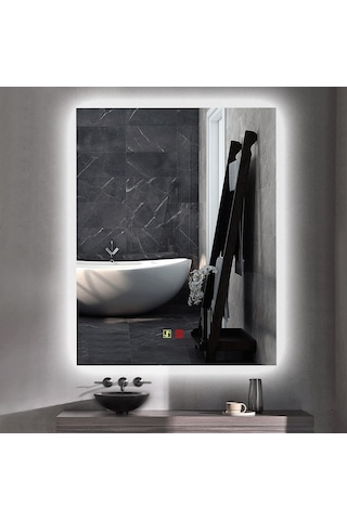 60x80 H Cm Buğu Çözücülü Dokunmatik Işıklı Ledli Banyo Aynası
