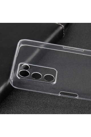 Oppo A55 5g Kılıf Şeffaf İnce Ve Esnek Süper Silikon Kılıf Renksiz