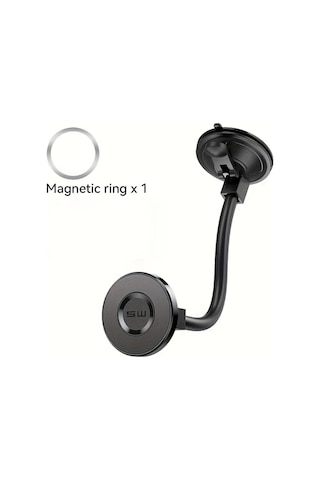 Boatshop1 1 Adet Siyah Araç Tutucu Manyetik Cep Telefon Tutucu 360 Derece Dönebilir Hava Menfezi Emici