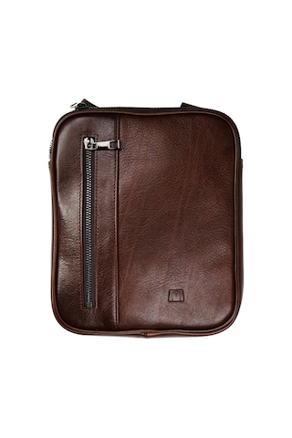 Mft Leather Hakiki Deri Erkek Postacı Çanta Cameo 2594 Napa Kahve