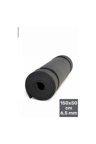 Mobee 6,5mm Taşıma Askılı Siyah Kamp Matı 150x50cm Siyah