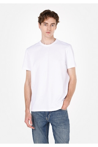 Colin's Colins Regular Fit Yuvarlak Yaka Düz Erkek Beyaz Kısa Kol Tişört Cl1073962 Q1.v1 Wht Beyaz