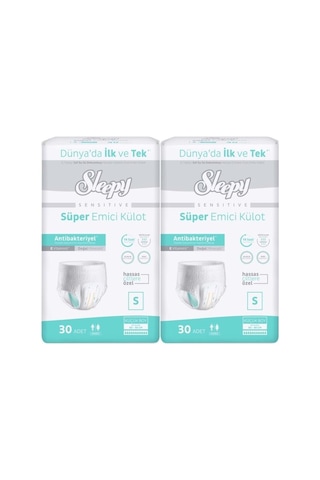 Sleepy Yetişkin Bezi Emici Külot S - Küçük - Small 60 Adet 2pk 30