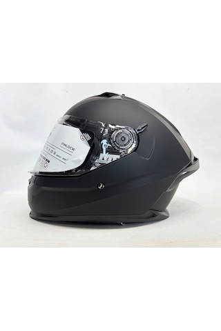 Mt Braker Sv Pure A1Şefaf Vizörlü İç Güneş Vizörlü Kask Mat Siyah