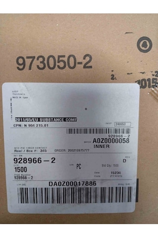 928966-2 Tymer Contact Schrack 15 Adet