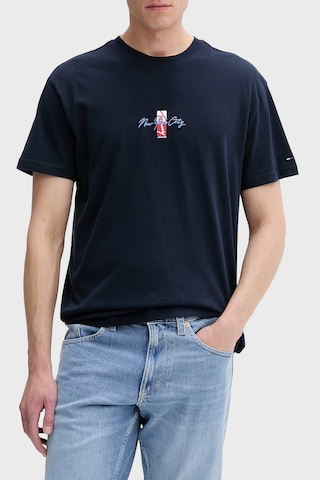 Tommy Jeans Logolu Pamuklu Regular Fit Bisiklet Yaka T Shirt Erkek T Shirt Dm0dm22532 C1g Lacivert