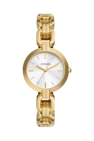 Fossil Fbq3852 Quartz Çelik Altın Rengi Beyaz 32 Mm Kadın Kol Saati