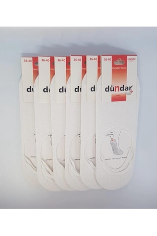 Dündar Çorap Dündar Plus 8214 Unisex Silikonlu Babet Çorap 12 Adet 001