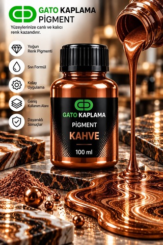 Gato Kaplama Solvent Bazlı Transparan Sıvı Pigment Boya 100 Ml Kahve Renk Renklendirici