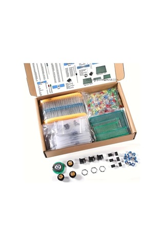 Xuweiwei 1 Takım 1900 Adet Elektronik Bileşen Seti Kondansatör Direnç Led Transistör Dc Giriş Pcb Öğrenme Projeler Ve Profesyonel Kullanım İçin