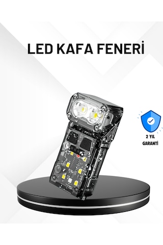 Sensörlü Led Kafa Feneri Şarj Edilebilir Manyetik Eller Serbest