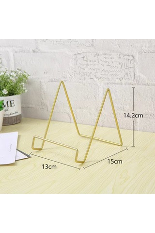 Kangvka Kaliteli Paslanmaz Çelik Kütüphane Ve Tablet Tutucu: Ev Ofis İçin Çok Amaçlı, Dikey-yatay Konum Ayarlı, Stüdyo Ve Çalışma Alanı Dekoratif Aksesuar Altın