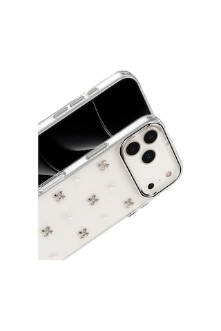 Gld-spt- Newface Apple Uyumlu iPhone 17 Pro Max Fiyonk Desenli Kapak - Desen 8