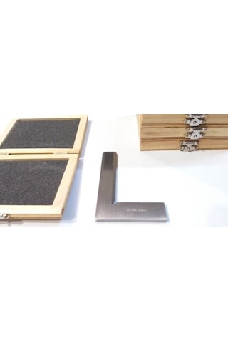 Kıl Gönye 100x70 Çelik Gönye Mini Gönye Torna  Gönye