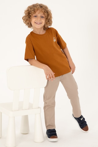 U.s. Polo Assn. Erkek Çocuk Coconut Tişört Basic 50295503-vr153 Coconut Kahverengi
