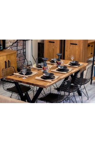 Ntconcept Ntconcept Masif Ağaç Mutfak Yemek Masası Takımı  (437831373)