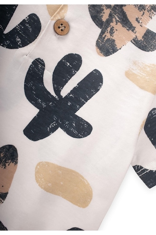 Cigit Desenli Tulum 0-4 Yaş Kırık Beyaz Beyaz