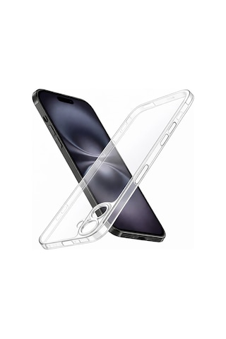 Apple iPhone 16 Uyumlu Kılıf Şeffaf Kamera Korumalı 3d