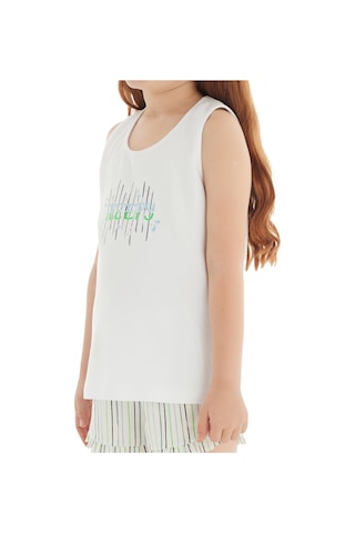 Blackspade Kız Çocuk T-shirt 51827 - Beyaz Beyaz